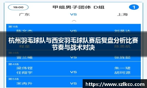 杭州羽毛球队与西安羽毛球队赛后复盘分析比赛节奏与战术对决